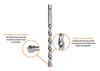 Carbide Concrete Drill Bit - Standard 8x120 / TEGER