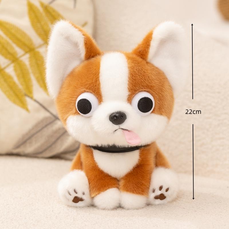 Große Augen Chihuahua Plüschtiere Zimmerdeko Kuscheltiere Welpen Plüsch Lustige Cartoon Kuscheltier Hundepuppe Kinder Weihnachten Geburtstagsgeschenke