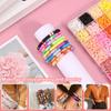 48/60 Colors Clay Beads Bracelet Making Kit With Box Flat Preppy Beads Friendship Bracelets Jewelry Kit DIY Crafts Gift For Xmas