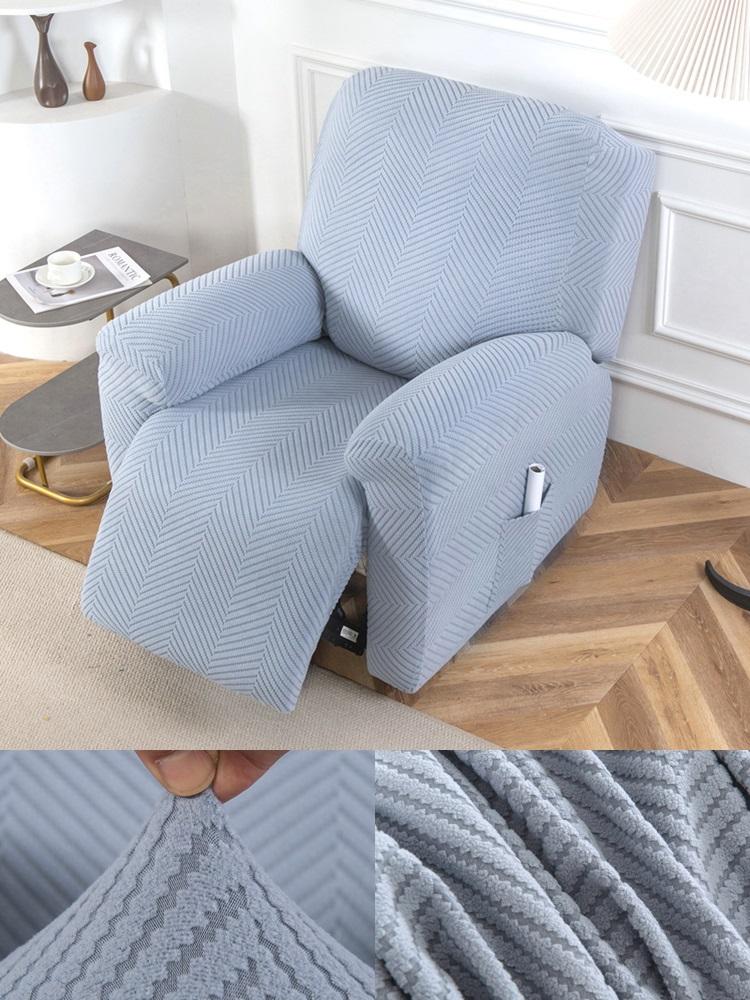 1/2/3 Seater Jacquard Recliner Sofa Cover Stretch Anti-slip Lounge Chair Covers for Living Room All-inclusive Armchair Slipcover