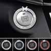 Rhinestone Crystal Butterfly Ring Car Ignition Button Decorative Cover Anti-Corrosion Easy To Install Car Accessories Interior