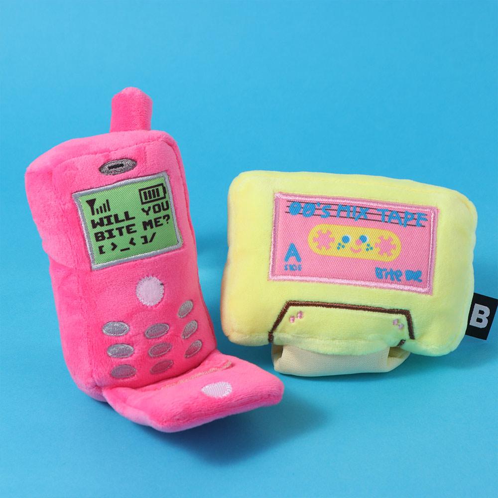 Cellphone Shape Dog Squeaky Toy Bite Resistant Pet Plush Doll Chew Toy Puppy Sound Toy  Training