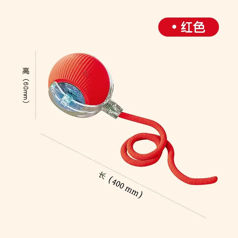 Smart Cat Toys Automatic Rolling Ball Fake Tail Rechargeable Electric Pet Interactive Toy Dog Cat Training Imitate Mouse Tail