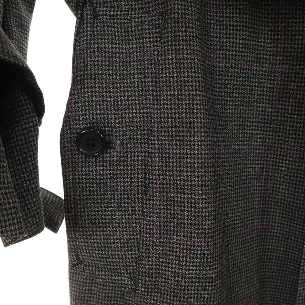 Y’s for men Made in Japan wool Houndstooth Pattern Stainless collar coat Men's Used