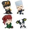 4 Stück/Set Jojo Stardust Crusaders Schulter Schlaffiguren Großer Kopf Chibi Jotaro Kakyoin Polnareff Iggy Anime Gashapon Spielzeug Geschenke