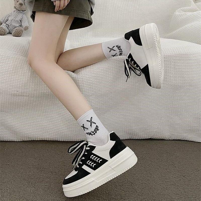 Women's Shoes 2025 New Shoes Summer Ins Tide Niche Board Shoes Casual Platform Wheat Ear White Shoes 2025 Direct Sales