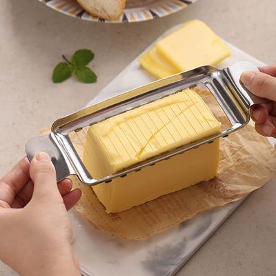 Ergonomic Handle Cheese and Butter Cutter 304 Stainless Steels Cheese Slicer for Cutting Egg Fruit and Soft Solid Food