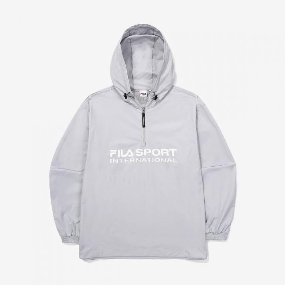 Fila Comfort Fit Woven Hoodie International Grey/95