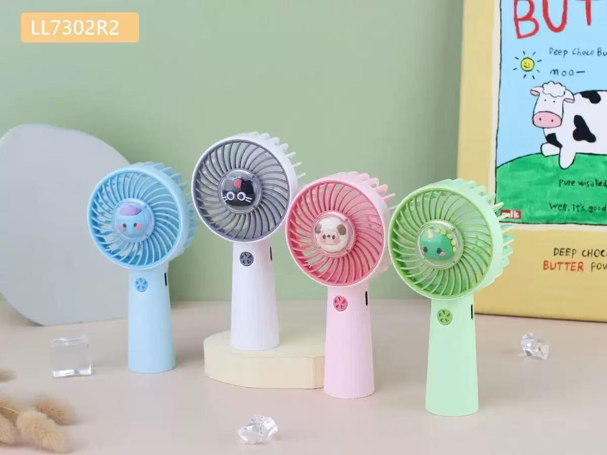 Rechargeable Mini USB Fan: Silent, Portable, Three-Speed Handheld/Desktop 1