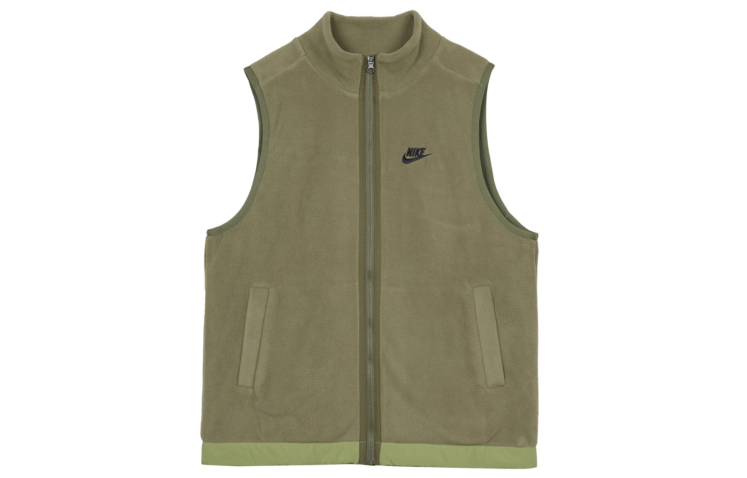 Nike Vests Men s Green Stand Collar Moderate Other DQ4899-222 XS
