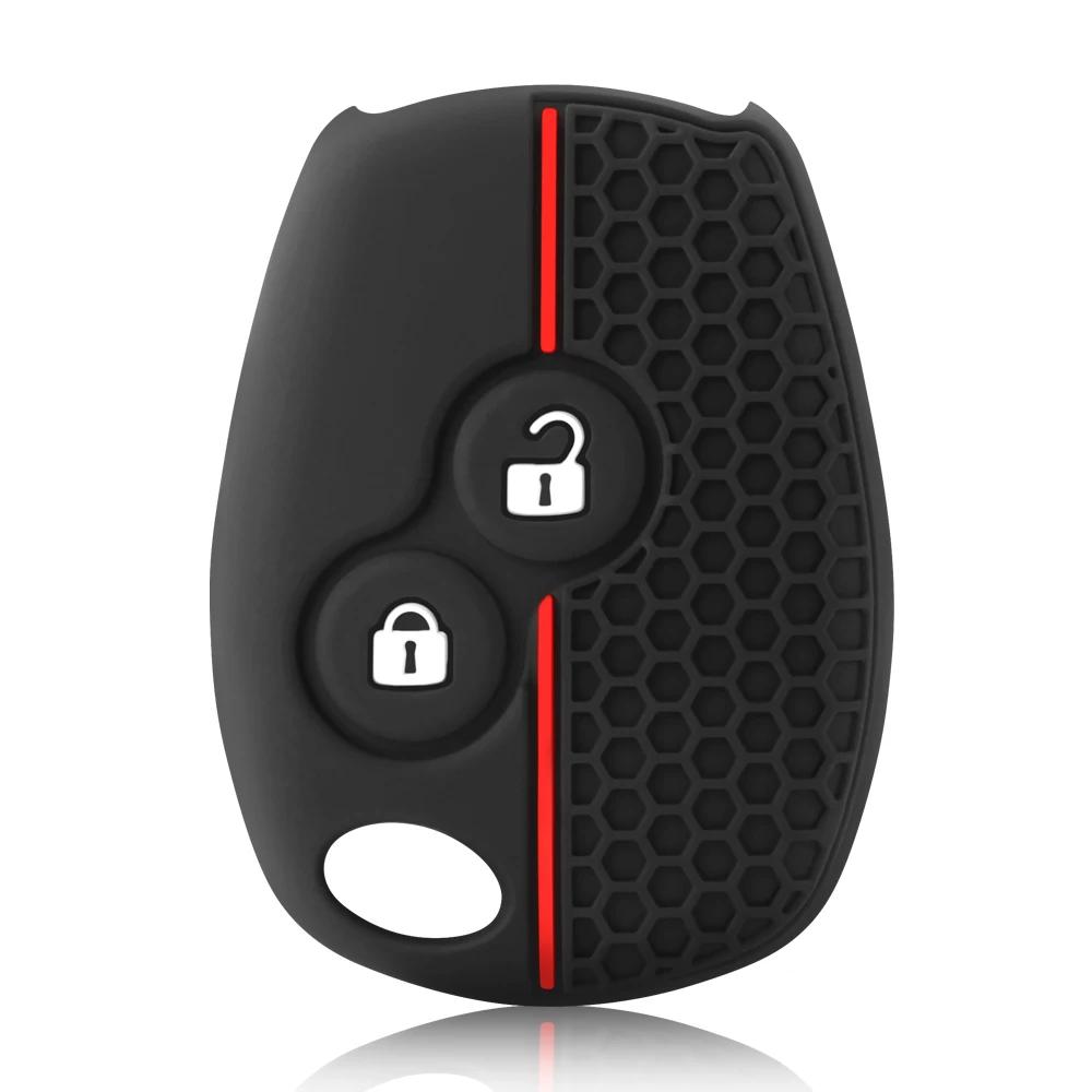 Silikon Schlüsselhülle Halter Schlüsselhülle für Renault Clio 3 Logan 2 Dacia Duster Sandero Stepway Lada Largus für Nissan Almera Terrano