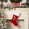 Christmas Home Decoration Red Premium Canary Letter Socks Festive Creative DIY Room Xmas Tree Decoration Christmas Gift Socks