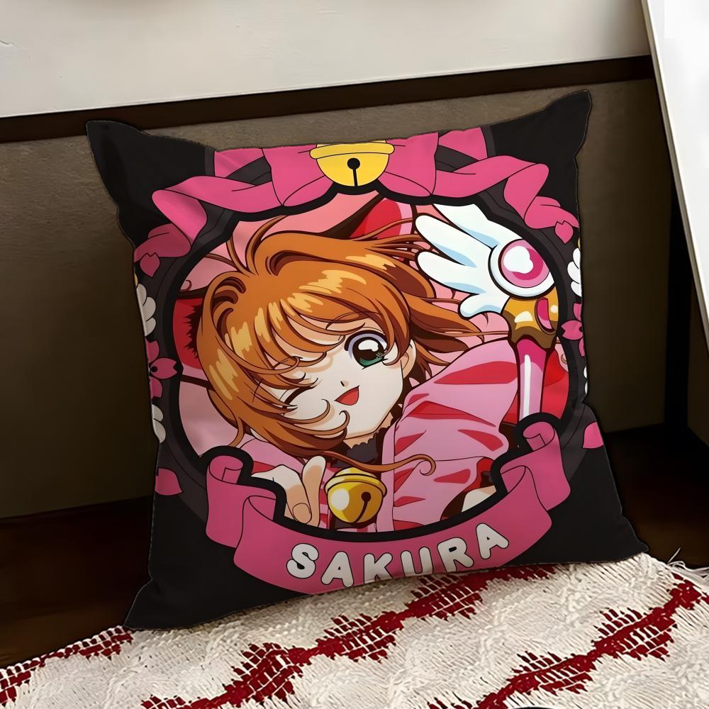 CCardcaptor SakuraS Cushion Cover Reversible Soft Durable Pillow Cover Home Car MultiScene Use for Daily Comfort