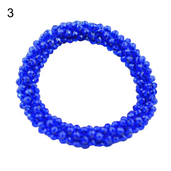 Bracciale elastico con strass lucido, braccialetto, corda per capelli, fascia per capelli, Nepal, gioielli da donna