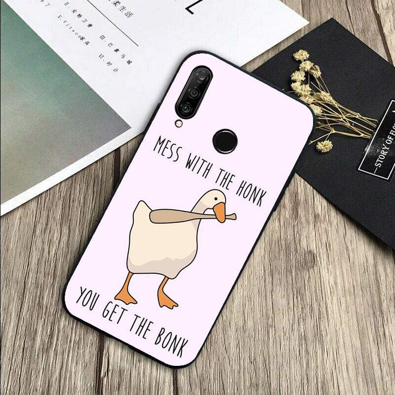 Cartoon Cute Goose For Huawei Nova Y72 Y73 Y90 Y70 Y60 Y91 Y61 12s 12i 11i 8i 9 10 SE P40 Lite P60 P30 Pro Case