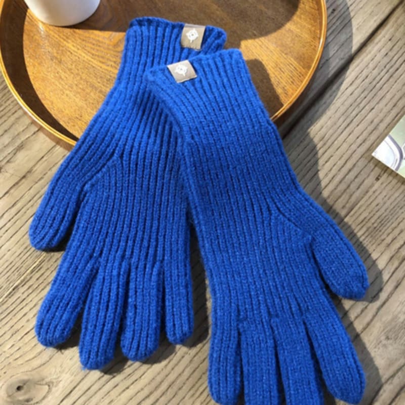 LALA Pletené rukavice na zápästie s dotykovými prstami