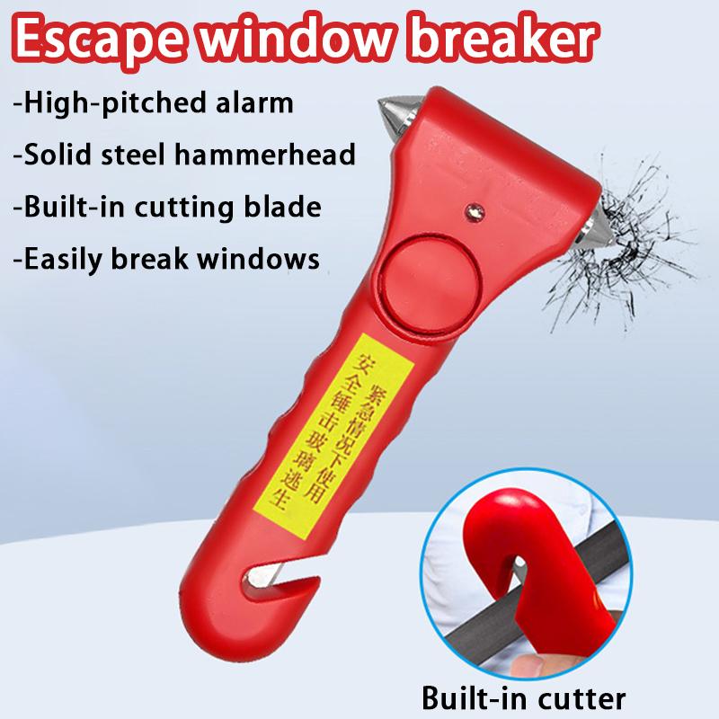 Vehicle Mounted Safety Hammer Rescue Window Breaking Escape Hammer Fire Safety Hammer Multi Functional Window Breaking Tool