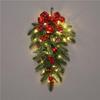 50CM Christmas Wreath & 2.7M Garland Set - Festive Door & Wall Decor