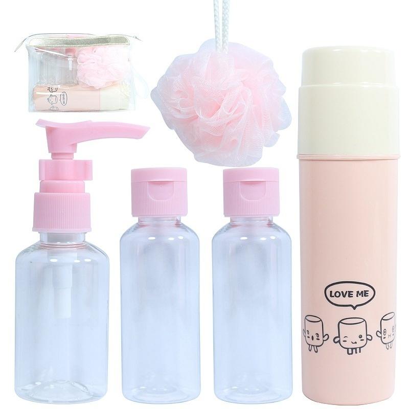 5 sztuk/zestaw Zestaw do butelkowania Kosmetyki dla mężczyzn i kobiet Kosmetyki Podróżny Zestaw pustych butelek Przenośna kosmetyczka do mycia