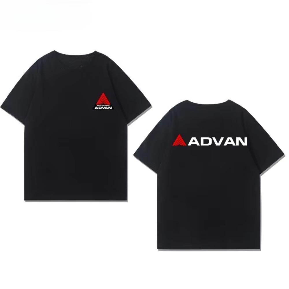 

2025 Yokohama Advan GT Modified Wheel Hub Peripheral Short-sleeved Men s Summer Pure Versatile Loose Casual T-shirt XXXXXL чёрный