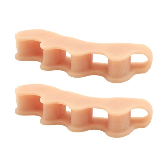 

2Pcs Toe Separators for Overlapping Toes Soft Silicone Bunion Corrector for Men Women Reusable Ergonomic Spacer for Foot Alignment Hallux