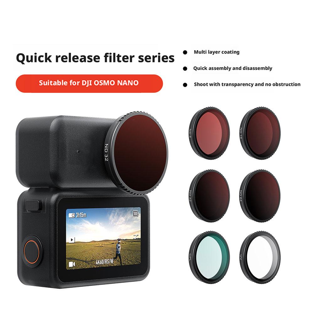 For aMagisn Screw-On Lens Filter For for dji Osmo Nano - UV ND CPL Anti-Fog Optical Glass Filter For Nano Accessories Q4I1