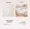 Korean Style Crinkled Gauze Quilted Bed Skirt with Fresh Lace Trim - Non-slip Home Bedding Set