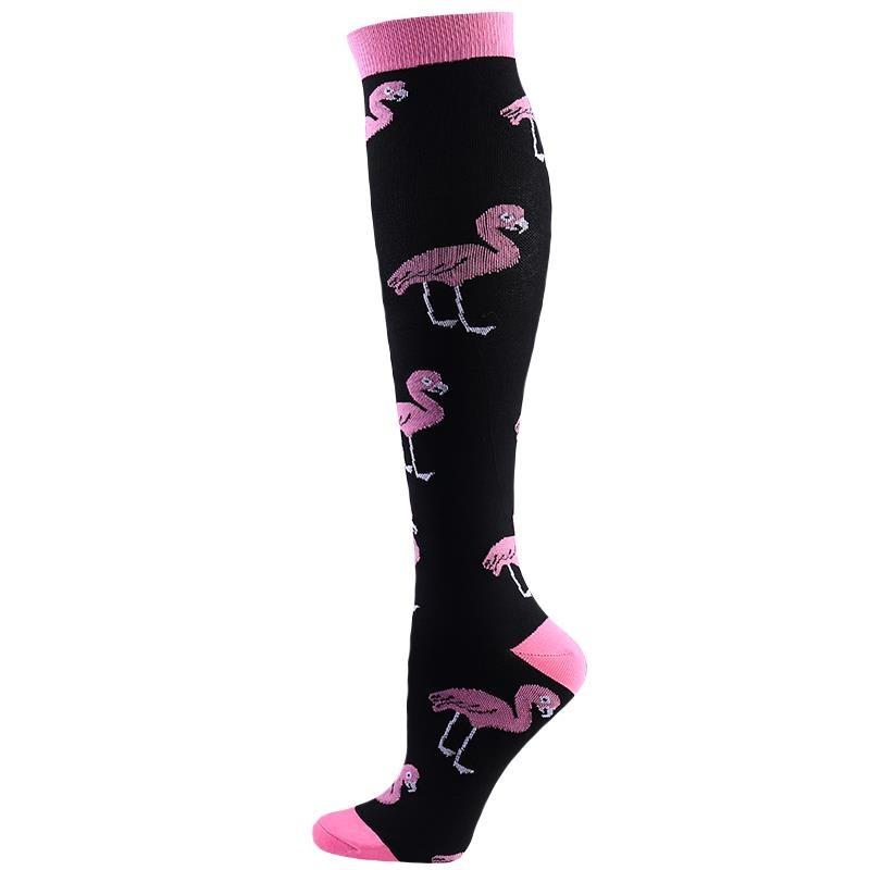 New Compression Socks Sports High Running Marathon Recovery Outdoor Cycling Hiking Riding Non-slip Stockings High For Men &Women