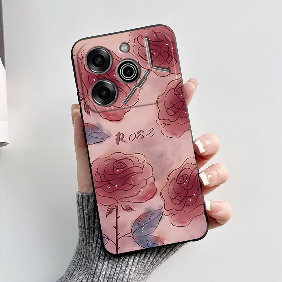 phone Case For Tecno Pova 6 Pro 5G Soft Silicone Back Cover For Tecno Pova 6 5G Case Cute Cartoon Protection Phone Cover Coque