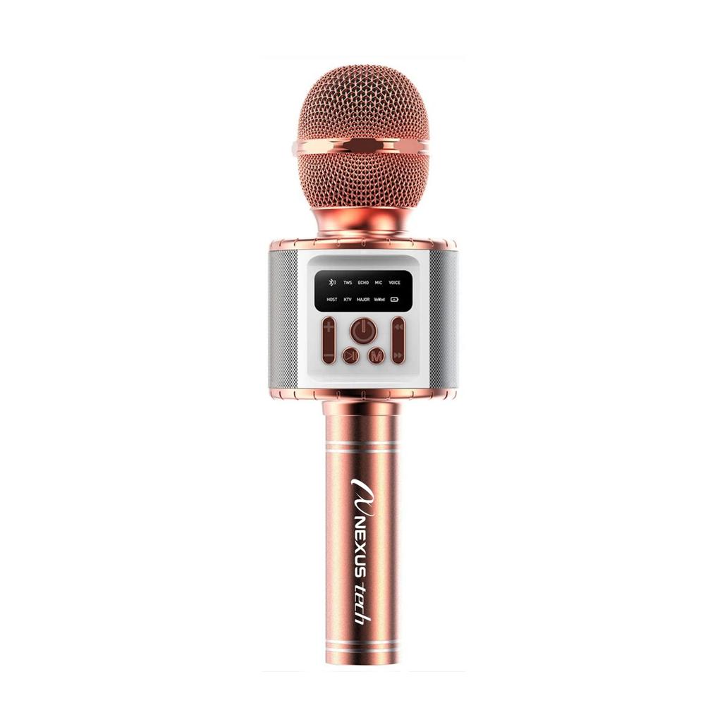 TWS Dual Wireless Karaoke Microphone Bluetooth Speaker 5W RGB Light Voice Changer Professional Halloween Party Solution Home KTV Kids Adults