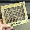 Wooden Labyrinth Games Double Sided Maze for Kids Teens Difficult Brain Teaser Puzzles IQ Test Mind Challenge Educational Toys
