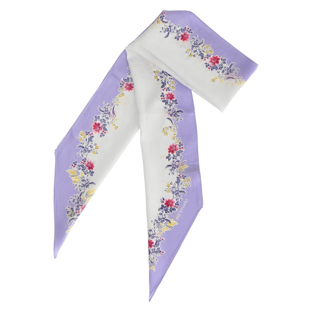 JILL STUART Women's Washable Rayon Scarf (50108005) with Cooling Touch for Sun Protection, Dull Blue (50108005B) Approx. 23cm x 150cm