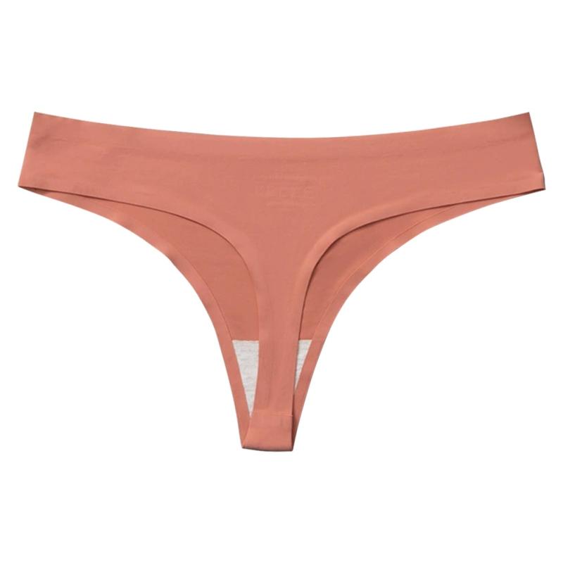 

Женские трусики с низкой посадкой однотонные удобные брифы G-стринг L