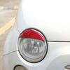 Soft carbon fiber For Fiat 500 2007-2015 Car Front Headlight Eyebrow Eyelid Trim Sticker Auto head Lamp Decoration Decals