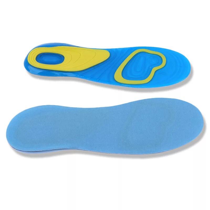 1 Pair Insole Silicone Gel Comfortable Shoes Single Men's Shock Insoles Inserts Women's Massage Insoles Silicone Insoles GD-1