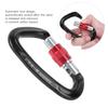 Outdoor Aluminium Alloy D Lock Hammock Backpack Cable   Rock Climbing Carabiner
