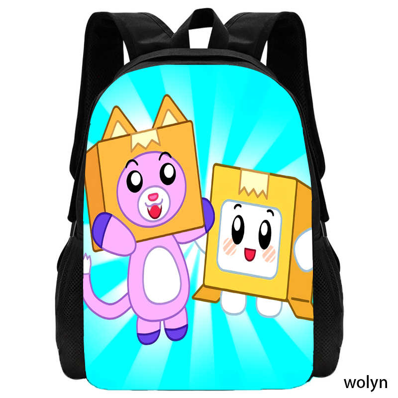 LankyBox Rucksack Schultaschen für Mädchen Jungen ,Cartoon Kinderrucksack für die Schule ,Leichtgewichtige Anime Spiel Kindertaschen, Bestes Geschenk