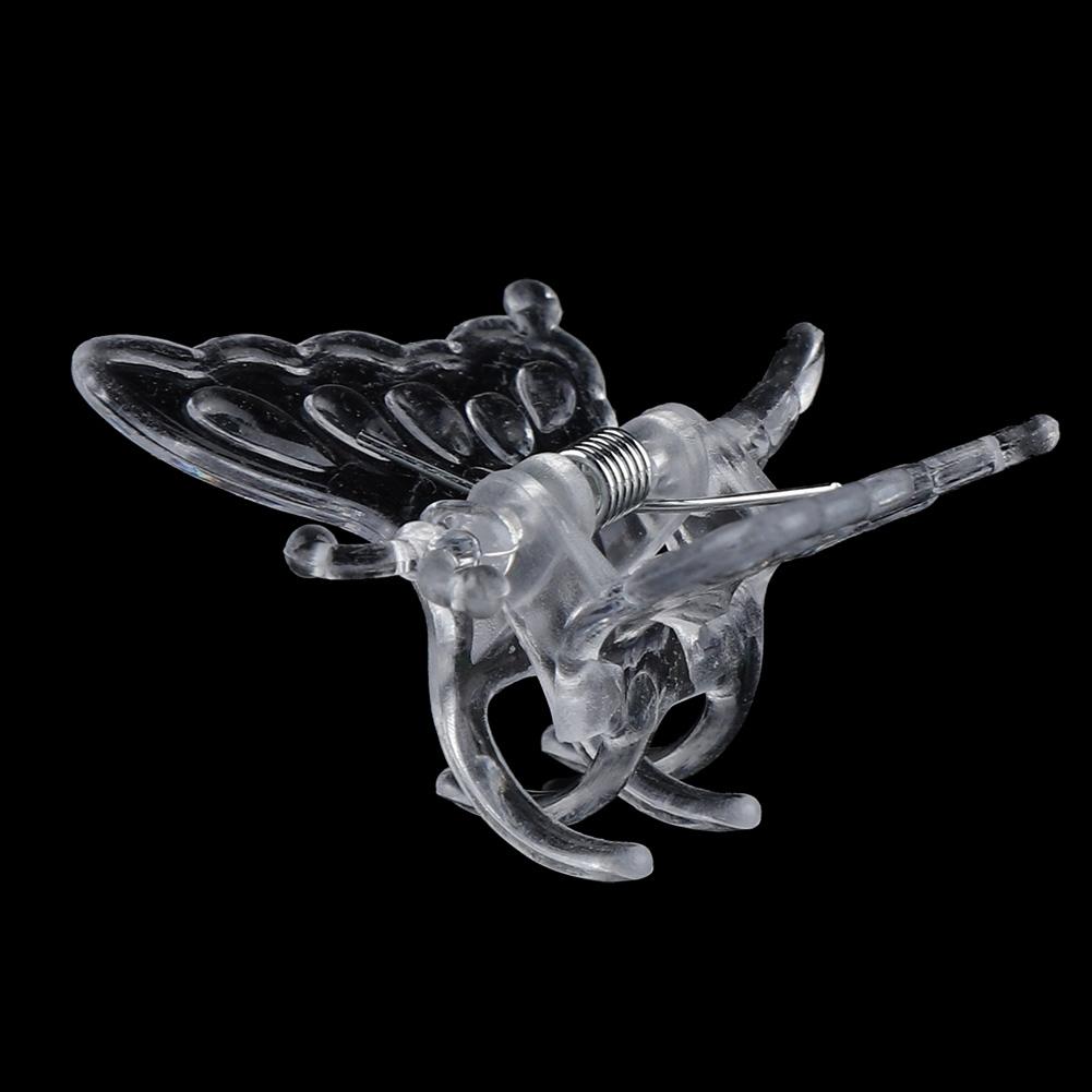 100Pcs Garden Tools Stem Clips Grow Upright Orchid Plastic Mini Stalks Flower