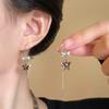 Korean Cold Wind Leopard Print Star Zircon Earline Niche Design Earrings Earrings Women