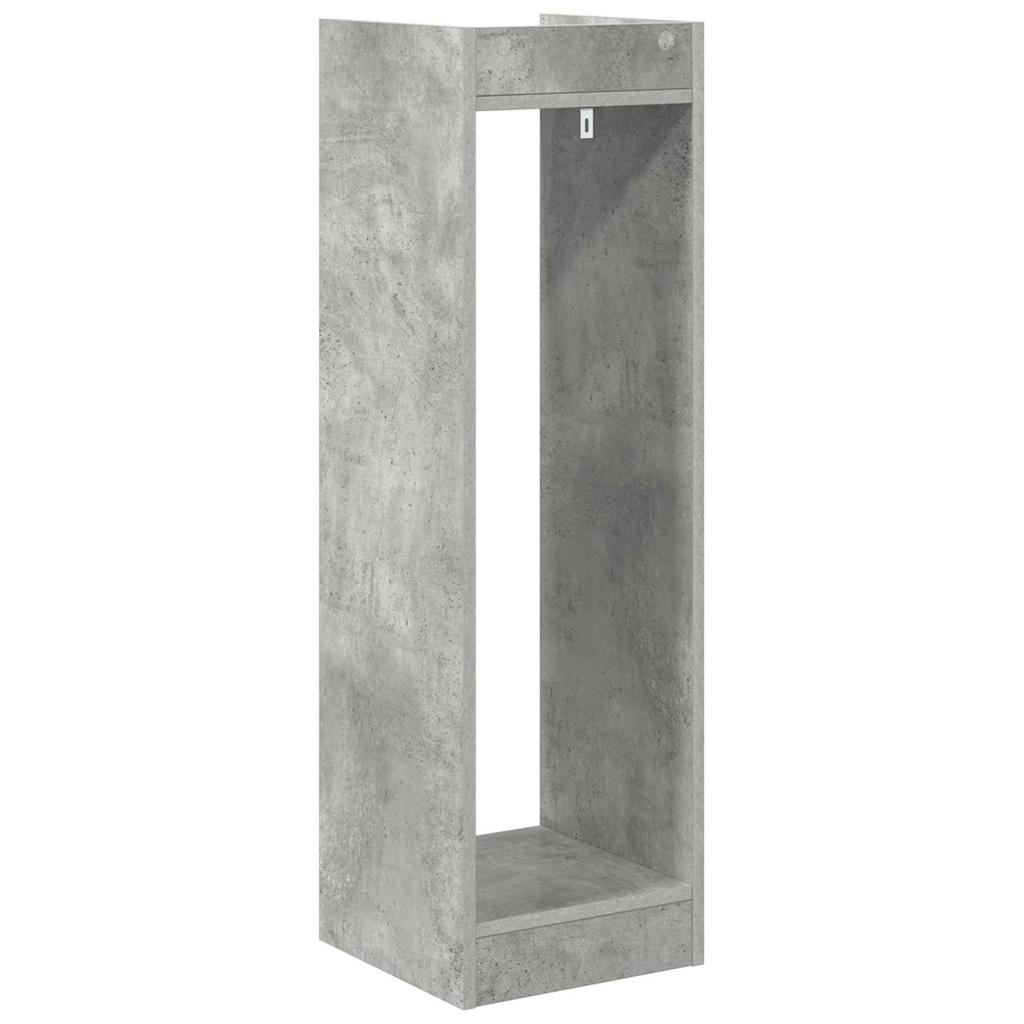 Plant Stand Concrete Grey 30 x 30 x 100 cm Engineered Wood