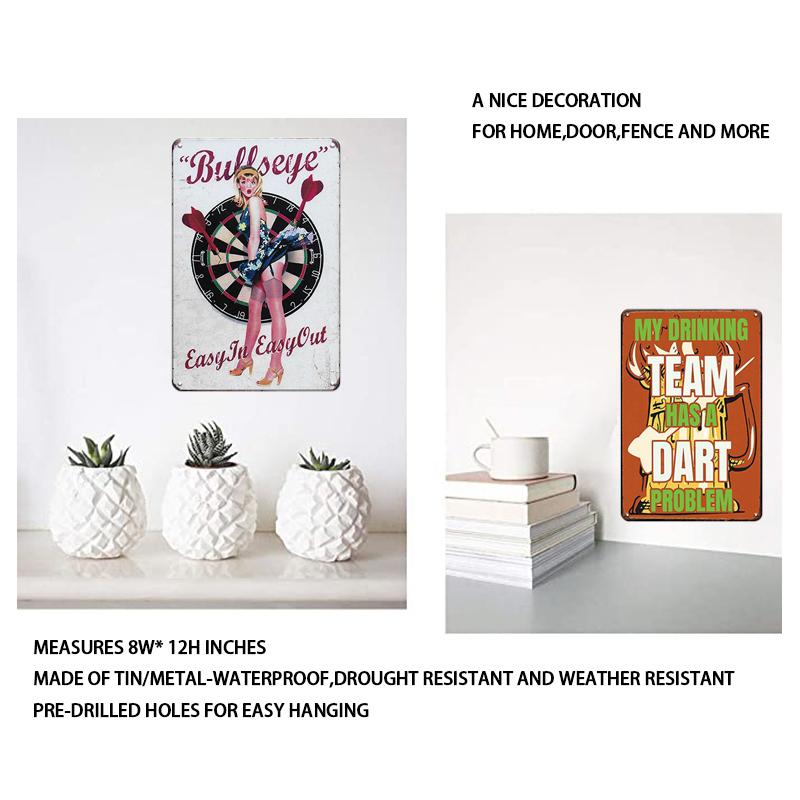 INEED Decor Retro Alcohol Beer Brand Metal Sign Vintage Tin Plate Wall Poster Home Decorative For Bar Club Man Cave Wall Decor