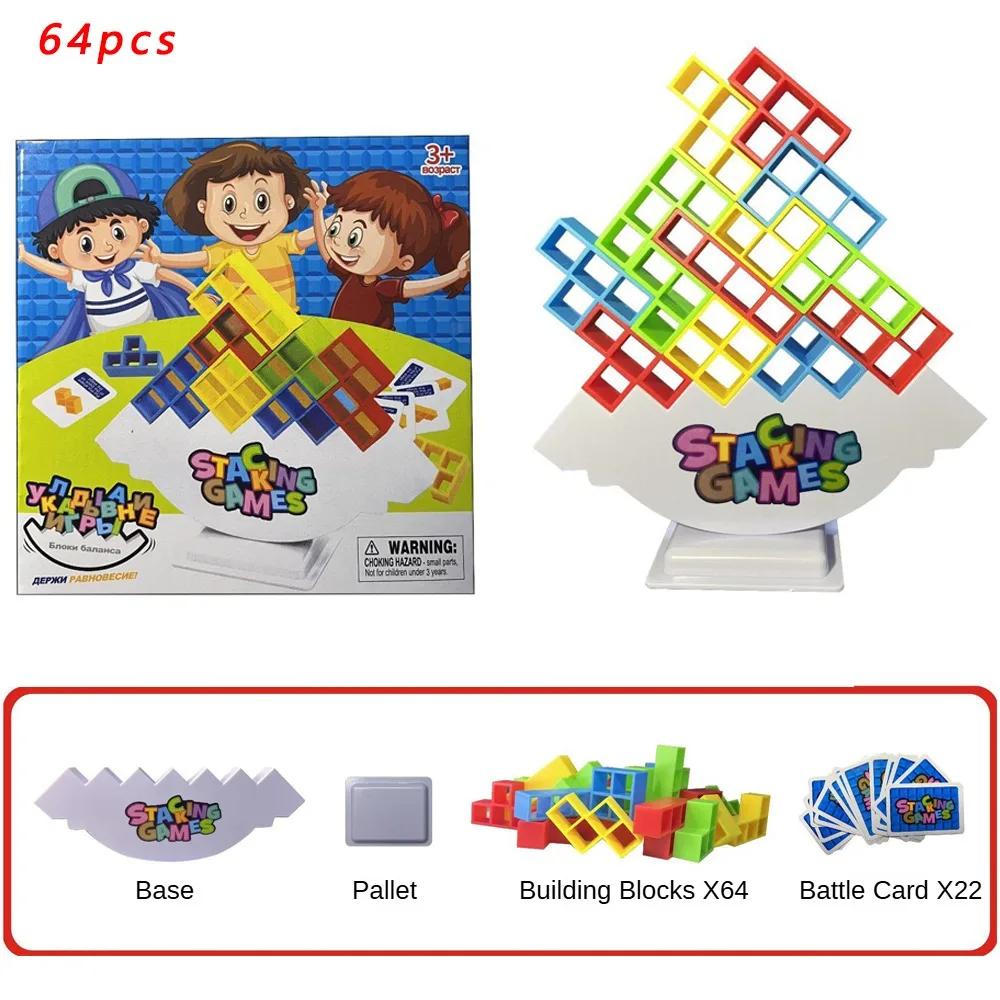 Puzzles Tetra Tower Fun Balance Stacking Building Blocks Board Game for Kids Adults Friends Team Dorm Family Game Night Partie