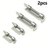 2PCS Spring Loaded Latch Pin Stainless Steel Window Cabinet Hinges Security Door Bolt Latch For Household Hardware