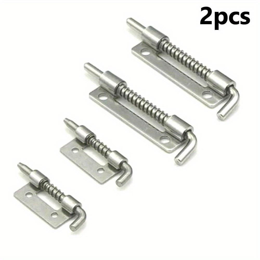 2PCS Spring Loaded Latch Pin Stainless Steel Window Cabinet Hinges Security Door Bolt Latch For Household Hardware