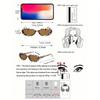 Damenmode Y2K Ovalrahmenbrille für Outdoor-Wandern Camping Strandparty Urlaubsoutfits Accessoires Strandaccessoires für Damen Brille Sonnenbrille
