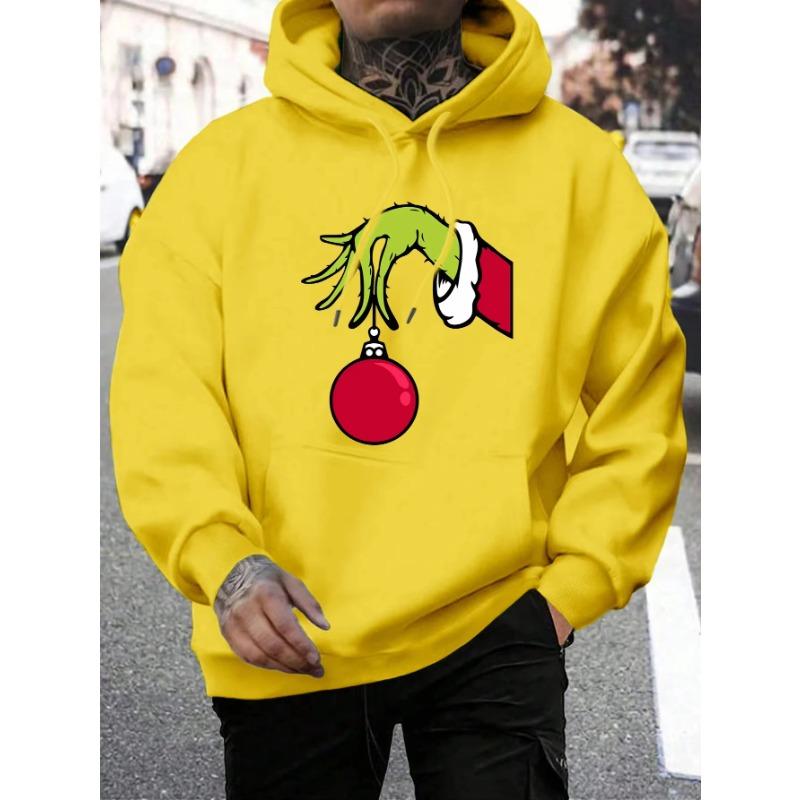 Green Haired Monsters Get Christmas Gifts Hoodie Casual Men Hoodies Kids Hoodies Casual Pullover