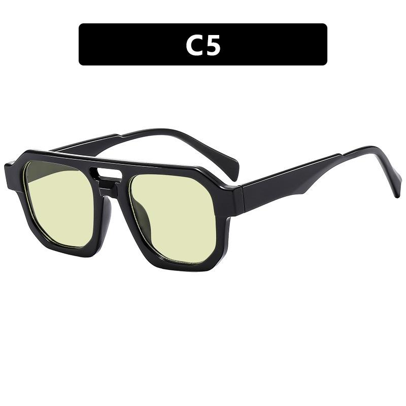 

Новые ретро-солнцезащитные очки-пилоты для мужчин, модные, минималистичные, дизайн, защита от синего света, уличные, анти-УФ-солнцезащитные очки с двойным лучом для женщин