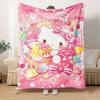 1pc Hello Kitty Plush Home Decor Blanket - Seasonal Universal Comfortable Washable Gift for All Ages, Suitable for All Families, Available I