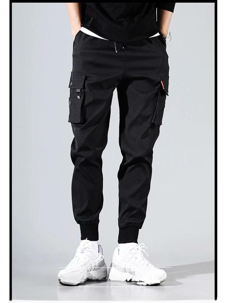 Men's Trendy Summer Overalls: Stylish Korean Loose-Fit Casual Trousers