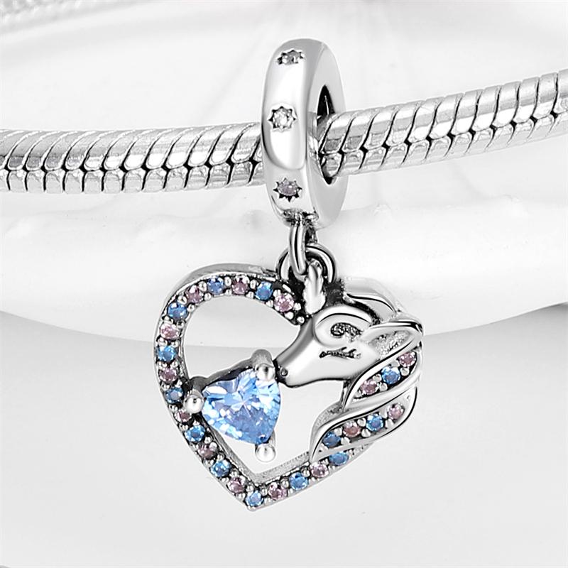 Charms Beads Dreamy Unicorn & Fairy Tale Theme Lucky Colorful Fit 925 Charms Bracelet Beads Jewelry Gifts for Women